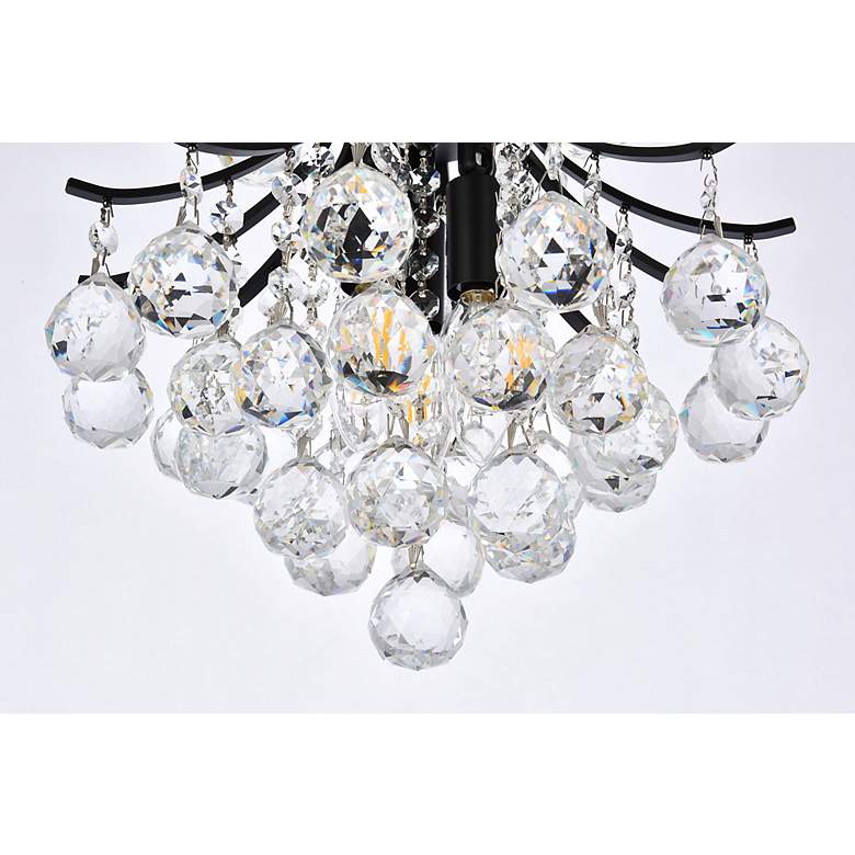 Image 5 Toureg 12" Wide Black and Crystal 3-Light Mini Pendant more views