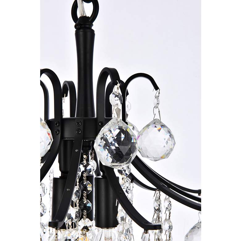 Image 6 Toureg 12" Wide Black and Crystal 3-Light Mini Pendant more views