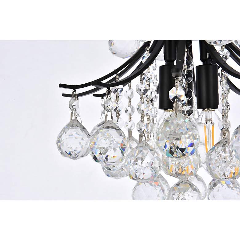Image 7 Toureg 12" Wide Black and Crystal 3-Light Mini Pendant more views