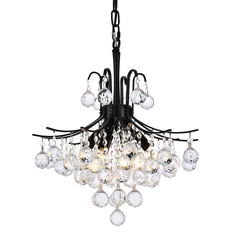 Image 4 Toureg 16" Wide Black and Crystal 6-Light Pendant more views