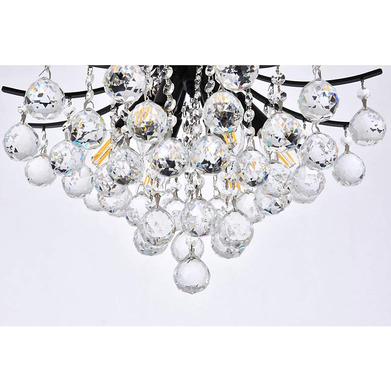 Image 5 Toureg 16" Wide Black and Crystal 6-Light Pendant more views
