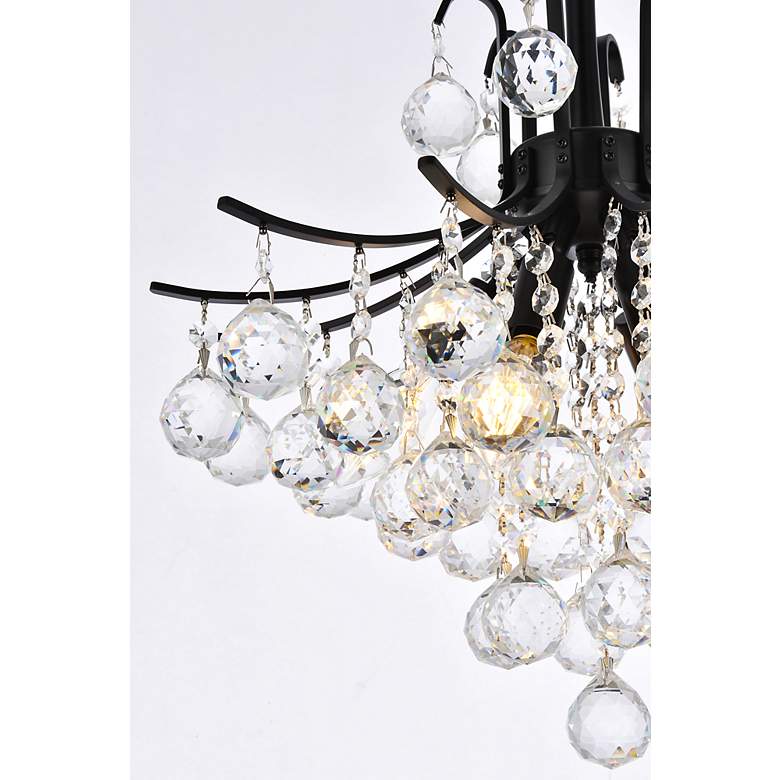 Image 7 Toureg 16" Wide Black and Crystal 6-Light Pendant more views