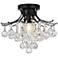 Toureg 16" Wide Black Ceiling Light