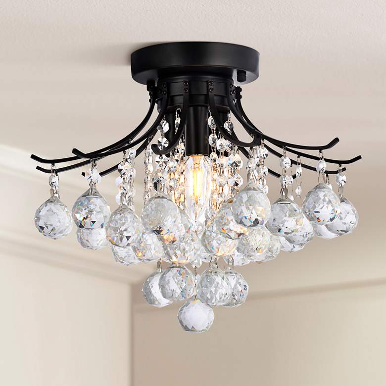 Image 2 Toureg 16" Wide Black Ceiling Light