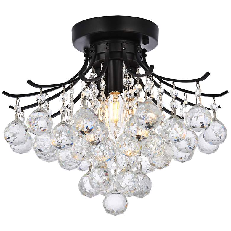 Image 5 Toureg 16" Wide Black Ceiling Light more views