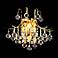 Toureg 16" Wide Gold and Crystal Sconce