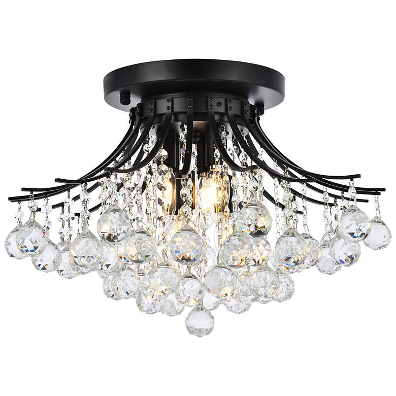 Image 3 Toureg 19" Wide Black 6-Light Ceiling Light