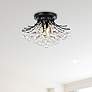 2_Toureg 19" Wide Black 6-Light Ceiling Light