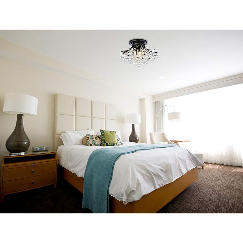 Image 4 Toureg 19" Wide Black 6-Light Ceiling Light more views