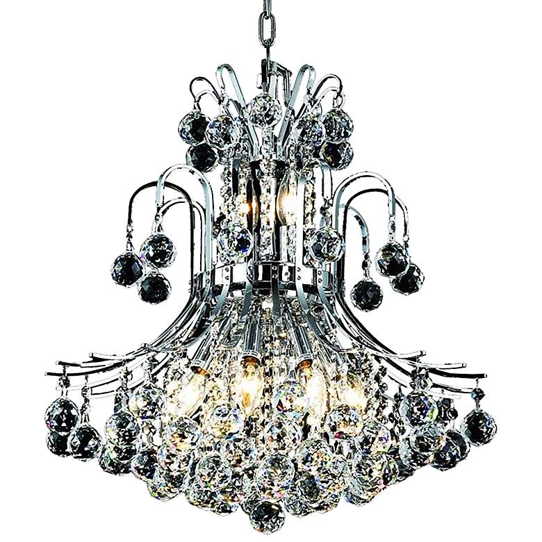 Image 1 Toureg 19 inch Wide Chrome and Crystal 10-Light Chandelier
