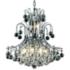 Toureg 19" Wide Chrome and Crystal 10-Light Chandelier