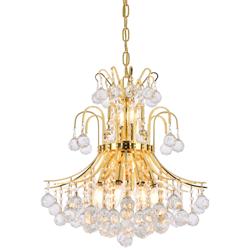 Toureg 19&quot; Wide Gold and Crystal 10-Light Chandelier