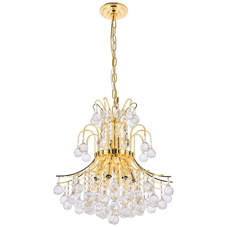 Toureg 19&quot; Wide Gold and Crystal 10-Light Chandelier more views