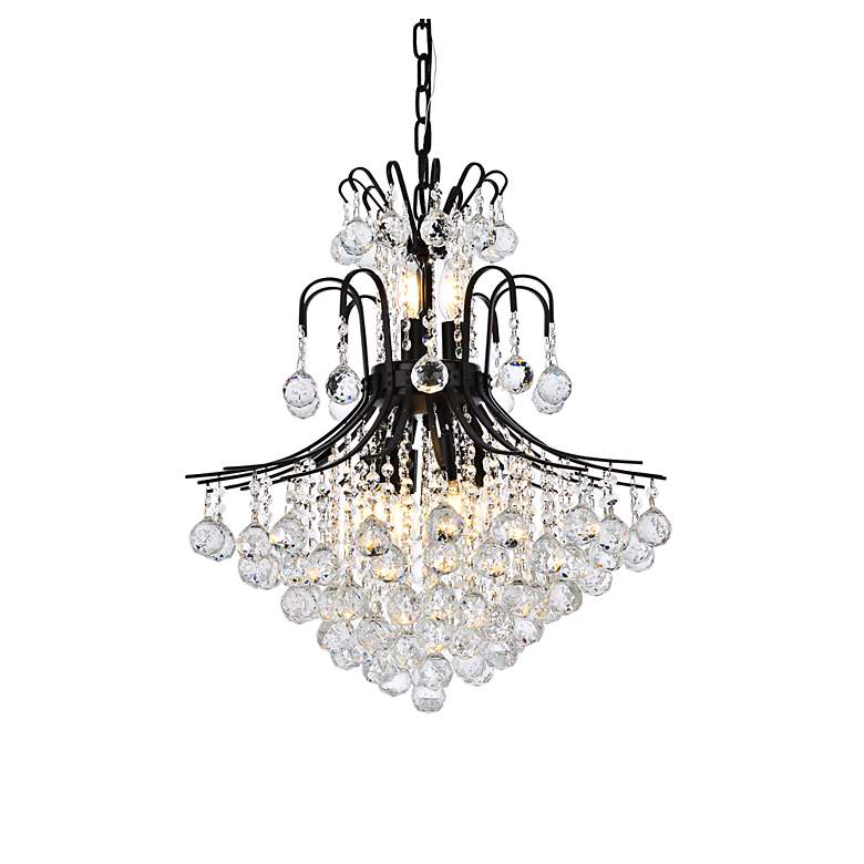 Image 4 Toureg 22" Wide Black and Crystal Chandelier more views