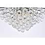 5_Toureg 22" Wide Black and Crystal Chandelier more views