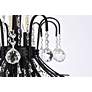 6_Toureg 22" Wide Black and Crystal Chandelier more views