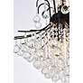 7_Toureg 22" Wide Black and Crystal Chandelier more views