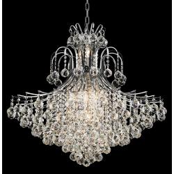 Toureg 31&quot; Wide Chrome and Crystal 15-Light Chandelier