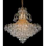 Toureg 31&quot; Wide Gold and Crystal 15-Light Chandelier