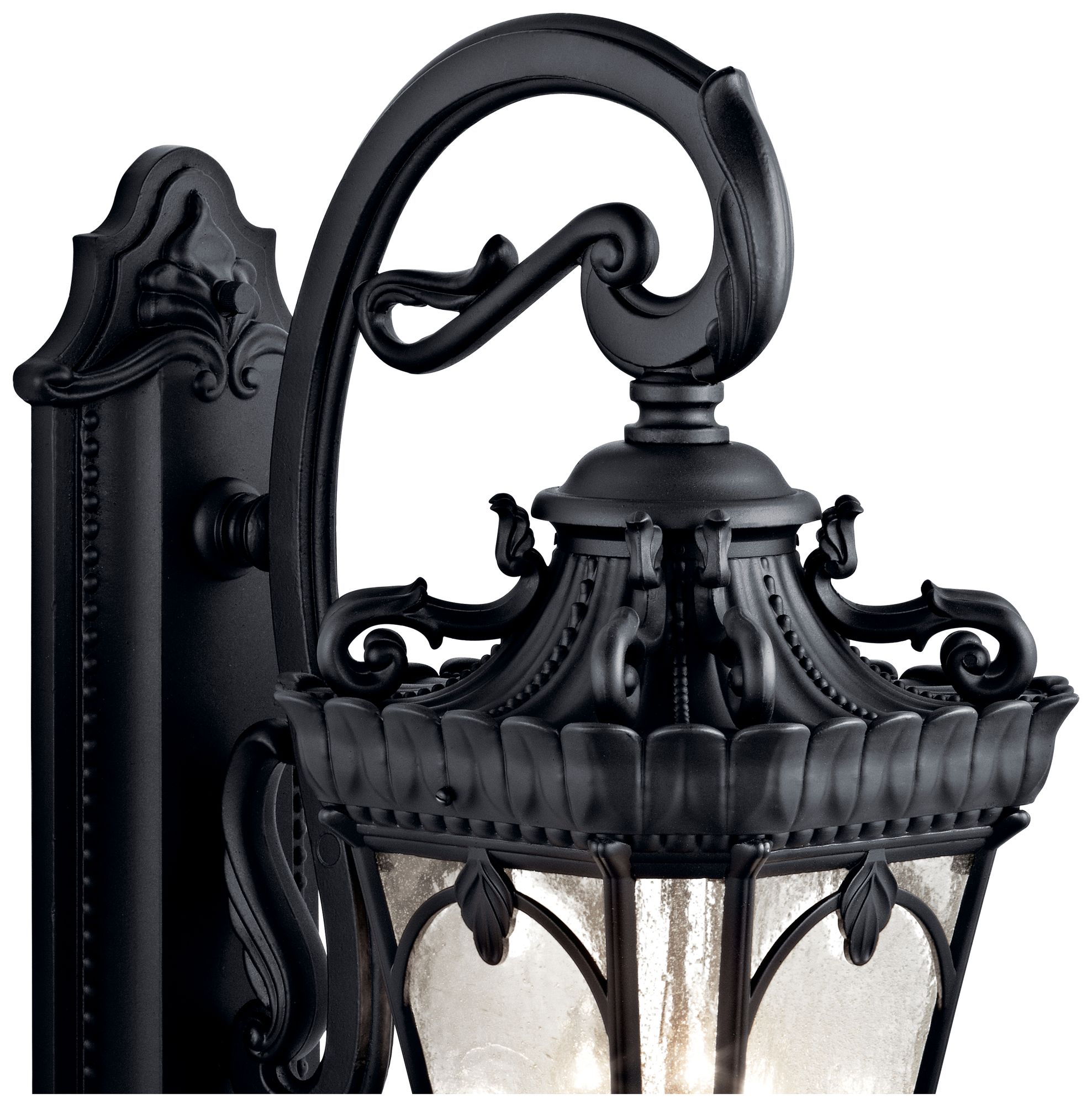 Image 3 Tournai 29" High Textured Black 3-Light Outdoor Wall Light more views