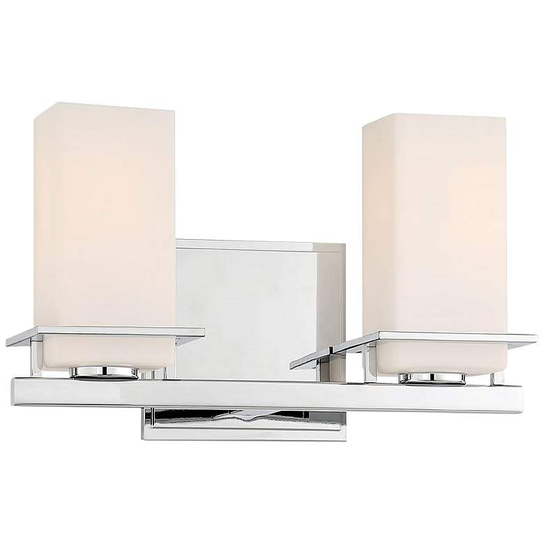 Image 1 Tournee 7 inch High Chrome 2-Light Wall Sconce