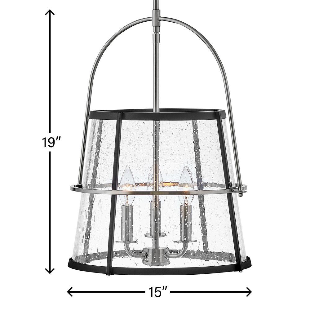 Tournon 15" Wide Nickel Pendant Light by Hinkley Lighting