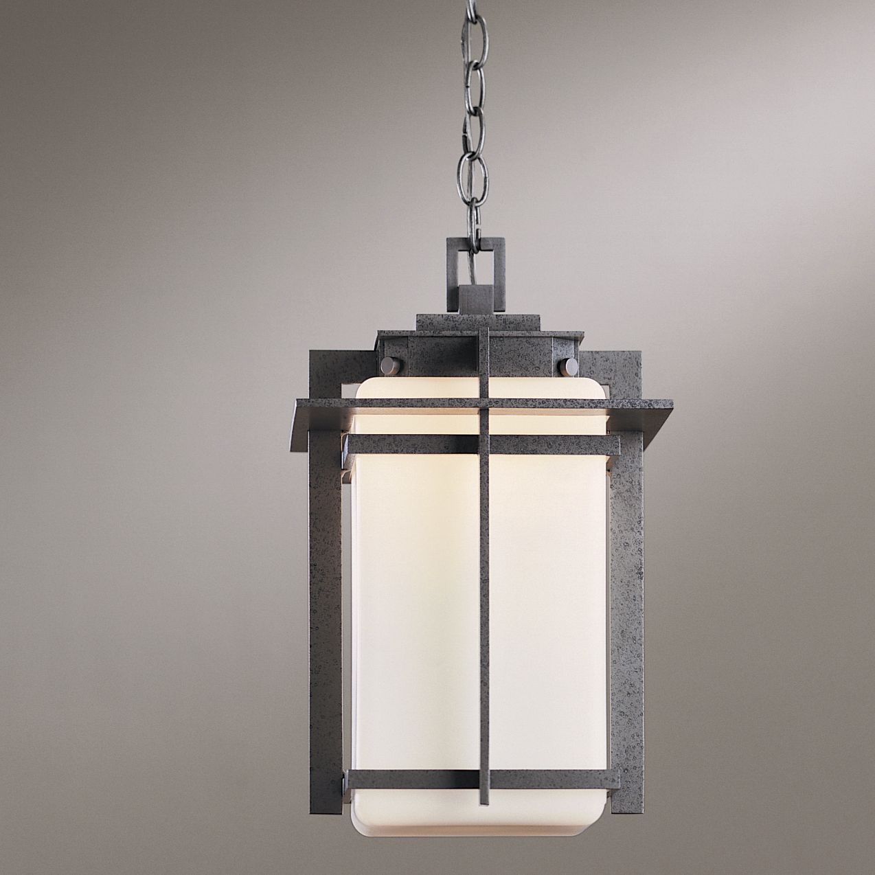 Image 2 Tourou 10.25"W Coastal Iron Outdoor Ceiling Fixture w/ Opal Shade more views