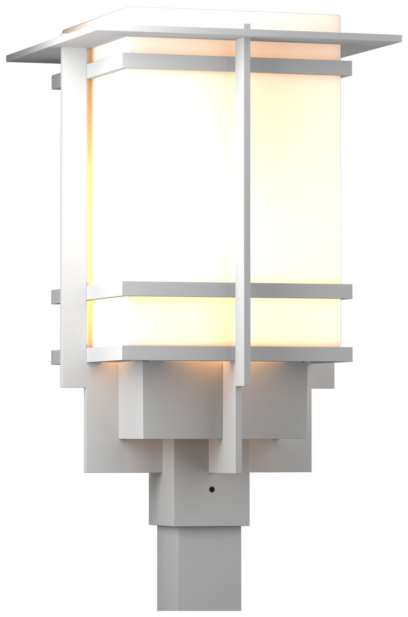 Tourou 11.9" High Large Coastal White Outdoor Post Light - Made to Order