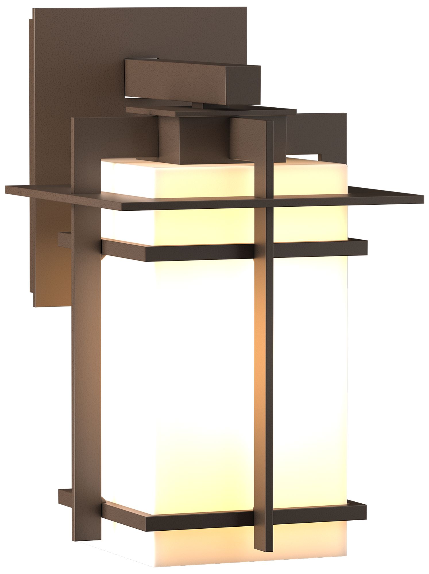 Tourou Downlight Outdoor Sconce Bronze Finish Opal Glass 077X2