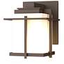Tourou Downlight Small Outdoor Sconce - Bronze Finish - Opal Glass
