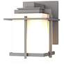 Tourou Downlight Small Outdoor Sconce - Steel Finish - Opal Glass