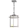 Tourou Large Outdoor Ceiling Fixture - Steel Finish - Opal Glass
