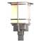 Tourou Large Outdoor Post Light - Steel Finish - Opal Glass