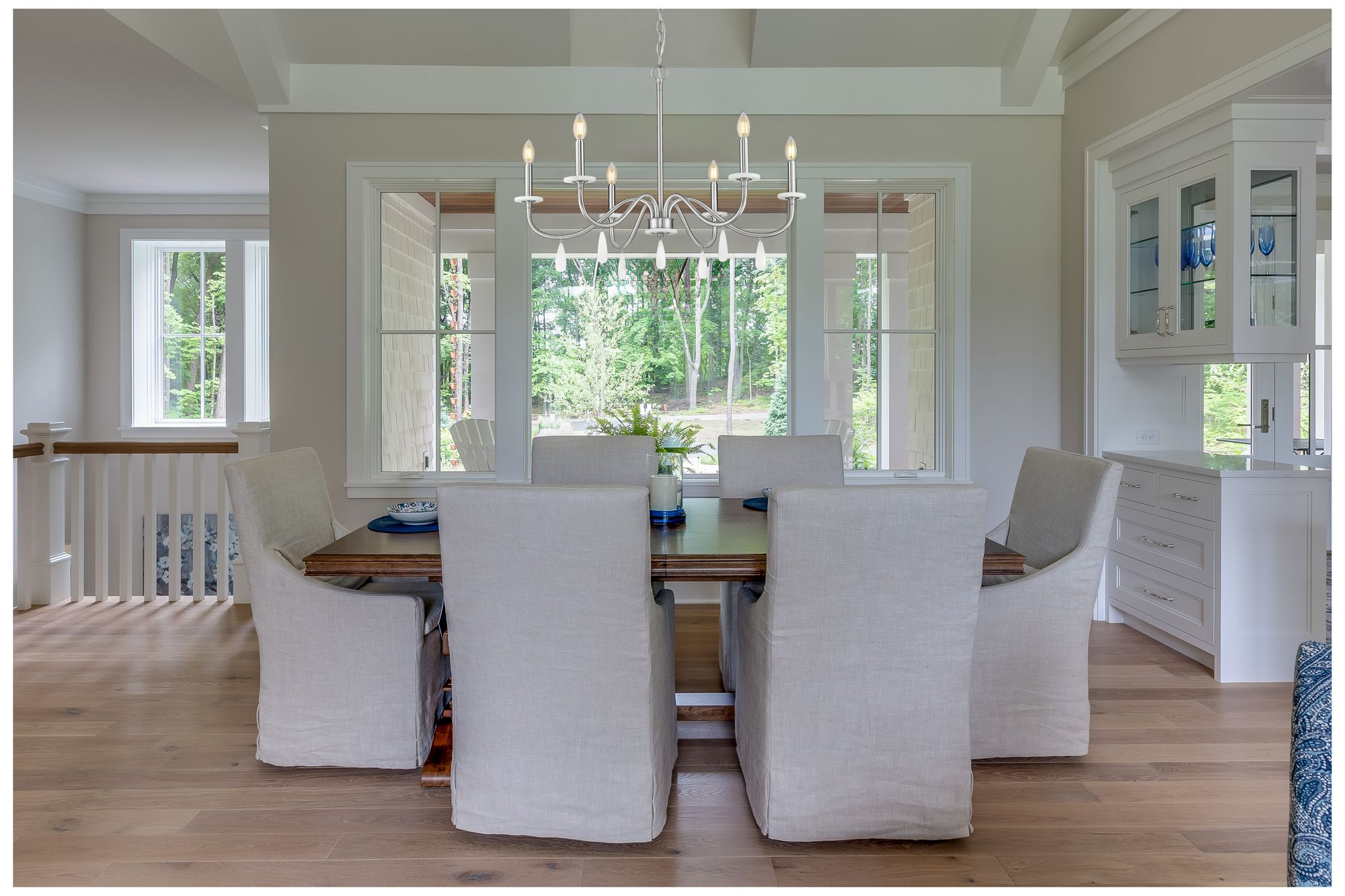 Image 3 Toussant by Z-Lite 32 inch Brushed Nickel 6 Light Chandelier more views