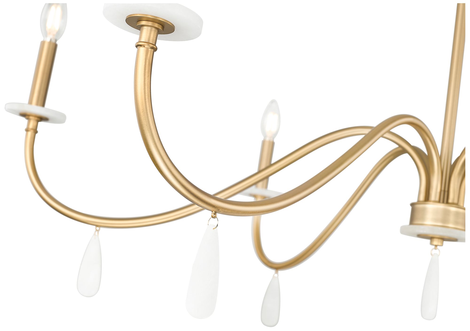 Image 6 Toussant by Z-Lite 45 inch Mordern Gold 6 Light Chandelier more views