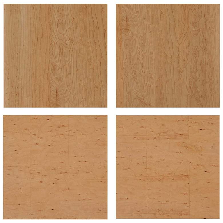 Image 4 TOV Abigail 22" Wide Natural Birdseye Wood 3-Drawer Nightstand more views