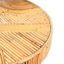 6_TOV Acadia 15 3/4" Wide Natural Rattan Wood Round Side Table more views