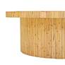 3_TOV Acadia 47 1/4" Wide Natural Rattan Wood Round Coffee Table more views