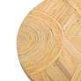 4_TOV Acadia 47 1/4" Wide Natural Rattan Wood Round Coffee Table more views