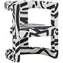 Thumbnail3 of TOV Ada 26" Wide Modern Black and White Velvet Sculpture Accent Chair