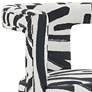 Thumbnail4 of TOV Ada 26" Wide Modern Black and White Velvet Sculpture Accent Chair more views