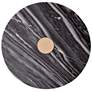 3_TOV Addyson 16" Wide Brushed Gold and Gray Marble Modern Side Table more views