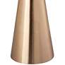 4_TOV Addyson 16" Wide Brushed Gold and Gray Marble Modern Side Table more views