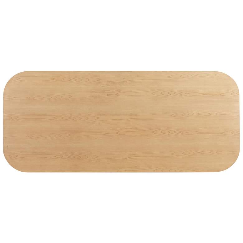 Image 2 TOV Akiba 96" Wide Natural Ash Wood Rectangular Dining Table more views