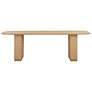 5_TOV Akiba 96" Wide Natural Ash Wood Rectangular Dining Table more views