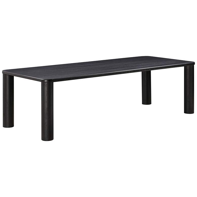 Image 1 TOV Akola 106 1/4" Wide Black Wood Rectangular Dining Table