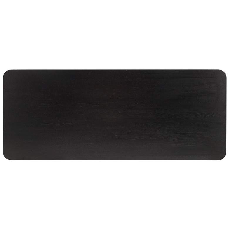 Image 4 TOV Akola 106 1/4" Wide Black Wood Rectangular Dining Table more views
