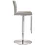 3_TOV Amalfi 32 1/4" Gray and Steel Adjustable Swivel Barstool more views