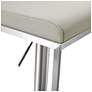 5_TOV Amalfi 32 1/4" Gray and Steel Adjustable Swivel Barstool more views