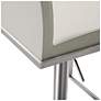 6_TOV Amalfi 32 1/4" Gray and Steel Adjustable Swivel Barstool more views